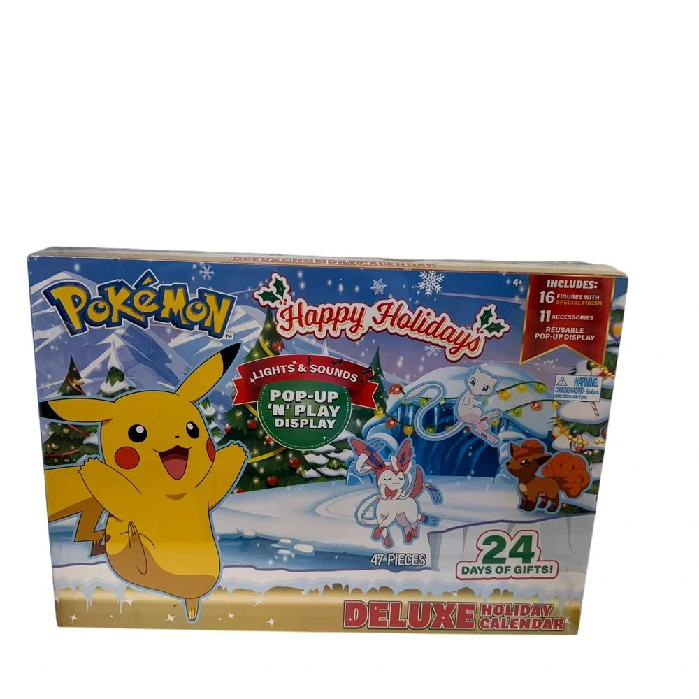 Pokemon Deluxe Holiday Advent Calendar Kids OS Multi Lights Sounds 24 Days Gift